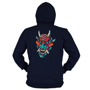 Hoodie Zipper Kabuki Mask