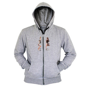 Hoodie Zipper Abstrak