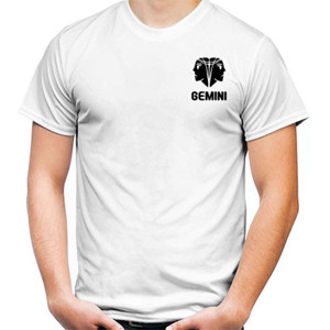 Kaos Zodiak Gemini Logo - Black Exclusive
