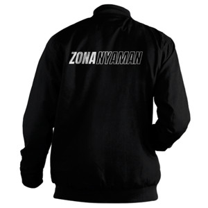 Jaket Bomber Zona Nyaman Desain Belakang