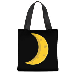 Tas Tote Fullprint Bulan Sabit (Crescent Moon)
