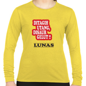 Kaos DITAGIH UTANG DISAUR GELUT