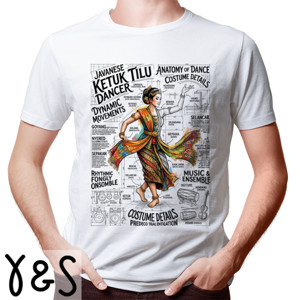 Kaos Kaos Ketuk Tilu Javanese Dancer Premium