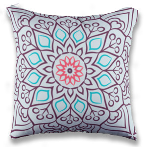 Bantal Abstract Oriental Flower Mandala