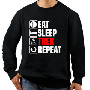 Jaket Sweater Eat Sleep Trek