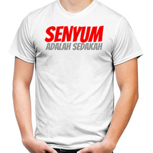 Kaos senyum adalah sedakah