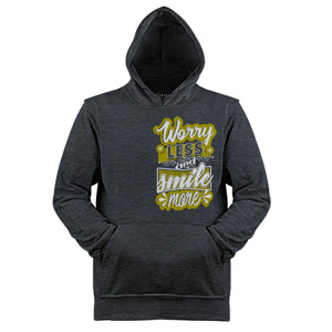 Jaket Hoodie WORRY LESS AND SMILE MORE 3