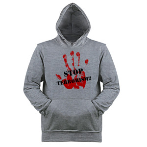 Jaket Hoodie STOP TERRORISM