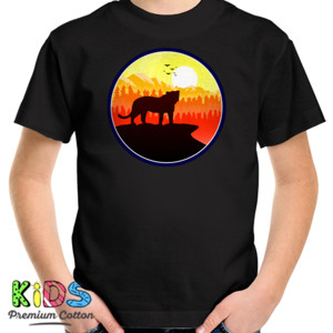 Kaos Black Panther Silhouette