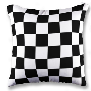 Bantal Sofa Kotak Pola Papan Catur - Customic47