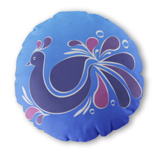 Bantal Bulat peacock
