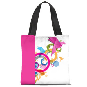 Tas Tote Fullprint Kertas Lipat