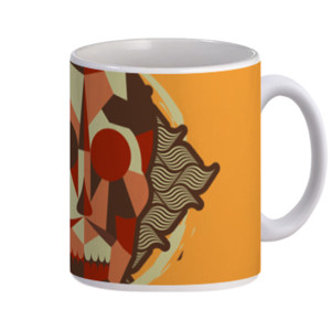 Mug Geometric Autumn Color Skull