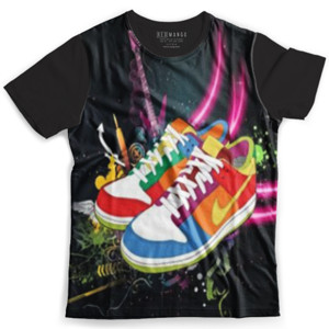Kaos Fullprint Shoes Colorfull