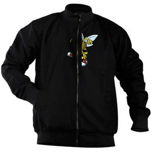 Jaket Bomber Bee Art