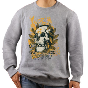 Jaket Sweater Skull War inc