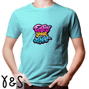 Kaos Tshirt enjoy your life grafiti