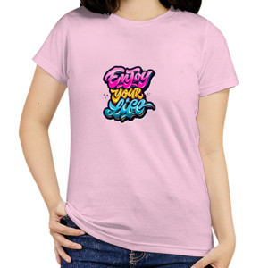 Kaos Tshirt enjoy your life grafiti