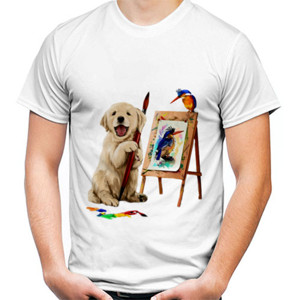Kaos Happy Dog White