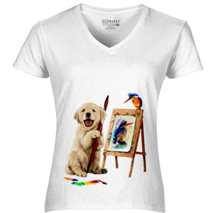 Kaos Happy Dog White