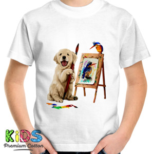 Kaos Happy Dog White