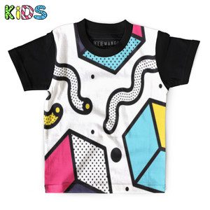 Kaos Anak Full-Print Neo memphis background 2