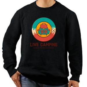 Jaket Sweater Kaos Tema Live Camping