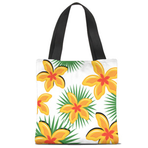 Tas Tote Fullprint Bunga