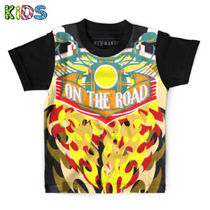 Kaos Anak Full-Print on the road