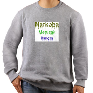 Jaket Sweater Narkoba Merusak Bangsa