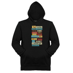 Jaket Hoodie Kaos Humor - Stop Reading My TShirt (SB5EC)