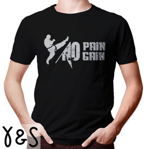 Kaos No Pain No Gain Kaos Tema Beladiri