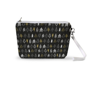 Pouch Trapesium Forest Pattern