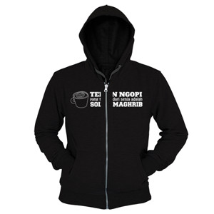 Hoodie Zipper Teman Ngopi