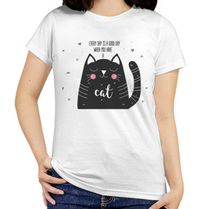 Kaos Everyday is a good day when you have a cat