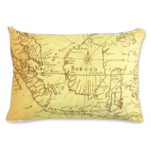 Bantal Bantal Sofa Motif AncienMap