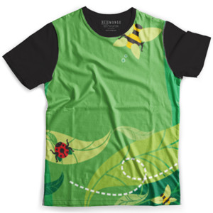 Kaos Fullprint Green Natural