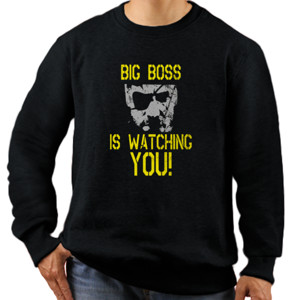 Jaket Sweater Big Boss is Watching You Black 