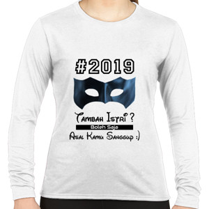 Kaos Baju Kaos Wanita Tambah Istri di 2019