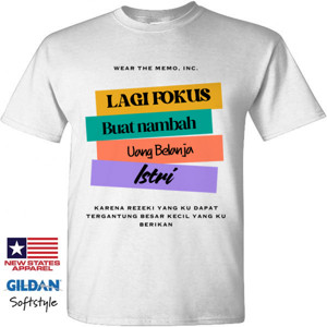Kaos Wearthememo T-Shirt Nambah Uang Belanja Istri