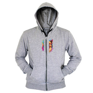 Hoodie Zipper Kaos Gambar Anjing 063