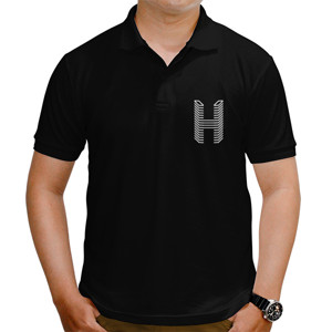 Kaos Polo Logo huruf H gamer