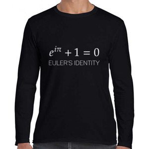 Kaos Eulers Identity (Gelap) - Pria & Wanita
