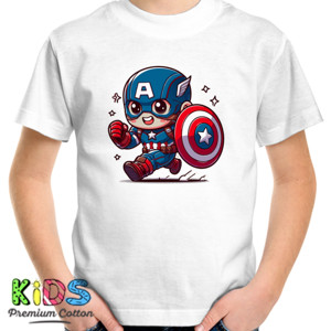 Kaos Lari Bersama Kapten Amerika