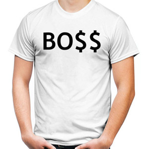 Kaos Kaos BO$$ Putih