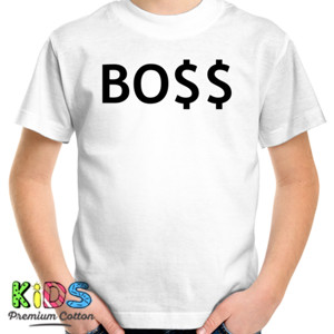 Kaos Kaos BO$$ Putih