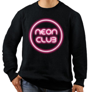 Jaket Sweater Neon Club Rounded Design