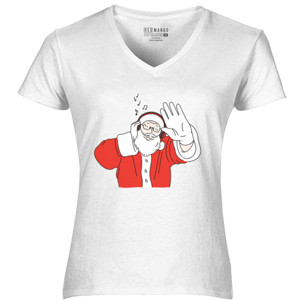 Kaos Santa Claus Christmas Singer