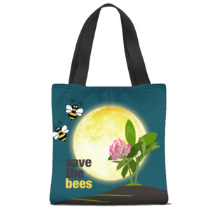Tas Tote Fullprint save the bees