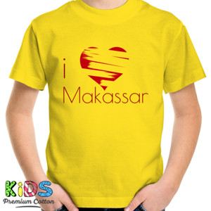 Kaos Kaos Khas Makassar I Love Makassar